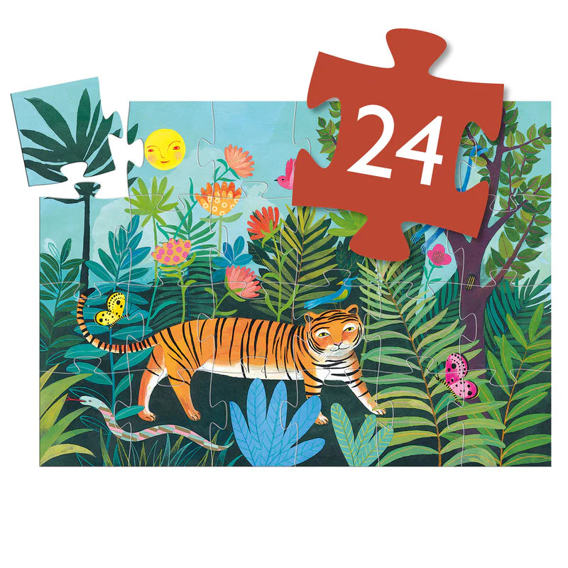 The Tigers Walk 24pc Silhouette Puzzle