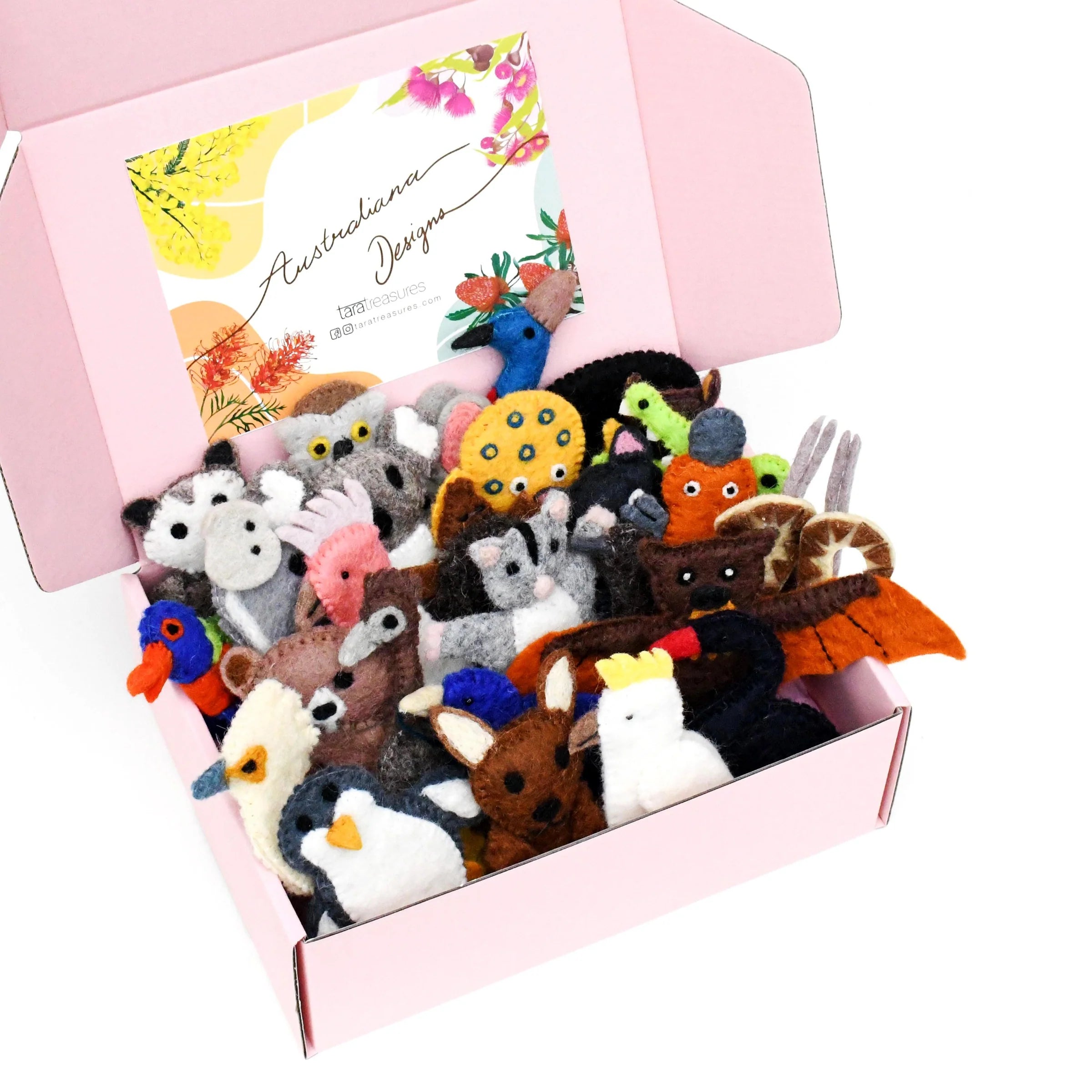 Australiana Finger Puppets - Set of 25