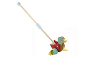 Push Along Wooden Mallard Duck