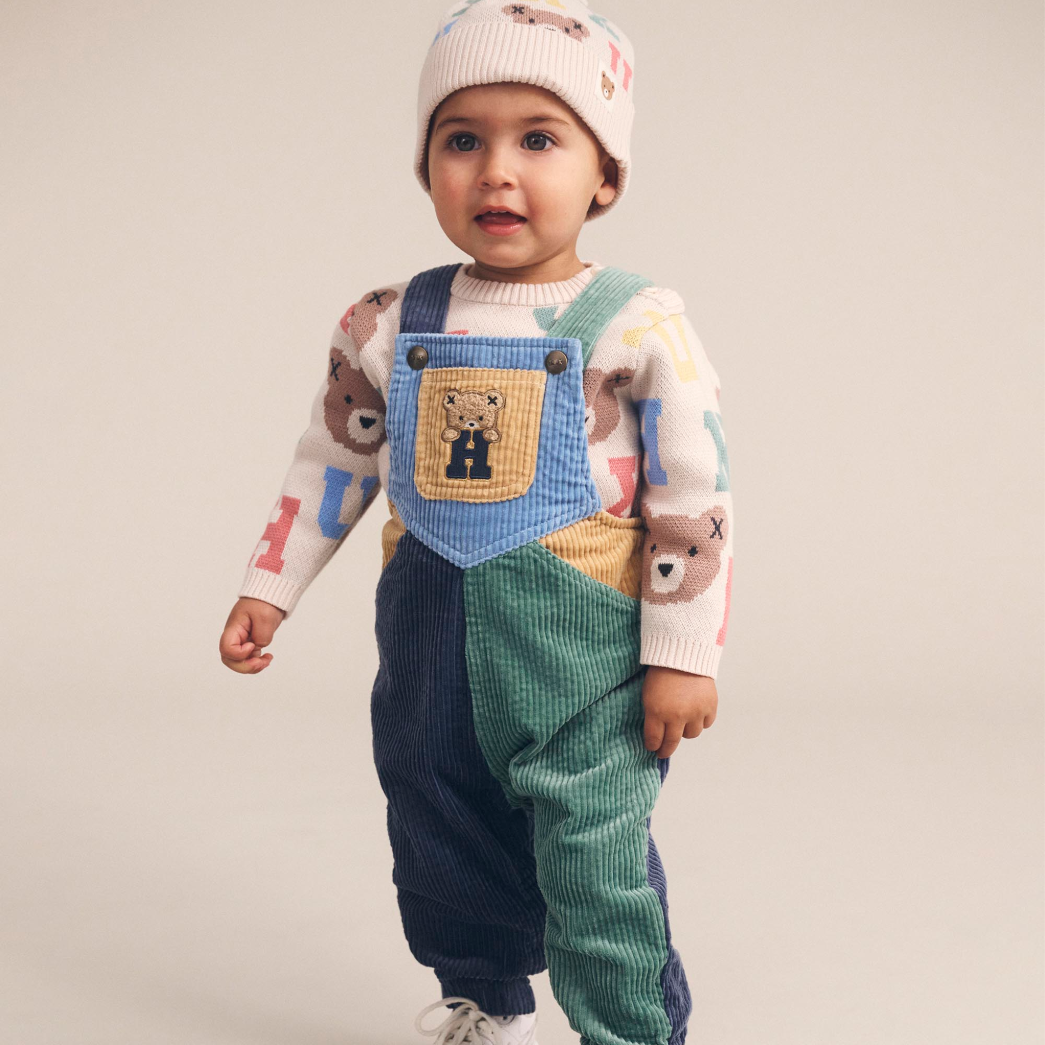 Midnight Colour Block Overalls