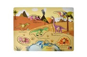 2 in 1 Dinosaur Peg Puzzle