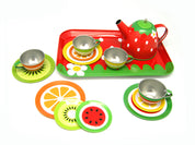 Tin Tea Set - Fruit 15 pc