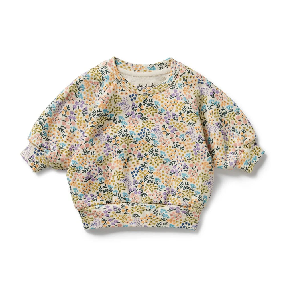 Tiny Bloom Organic Terry Sweater