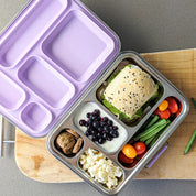 Bento 5 Lunch Box Stainless Steel - Grape