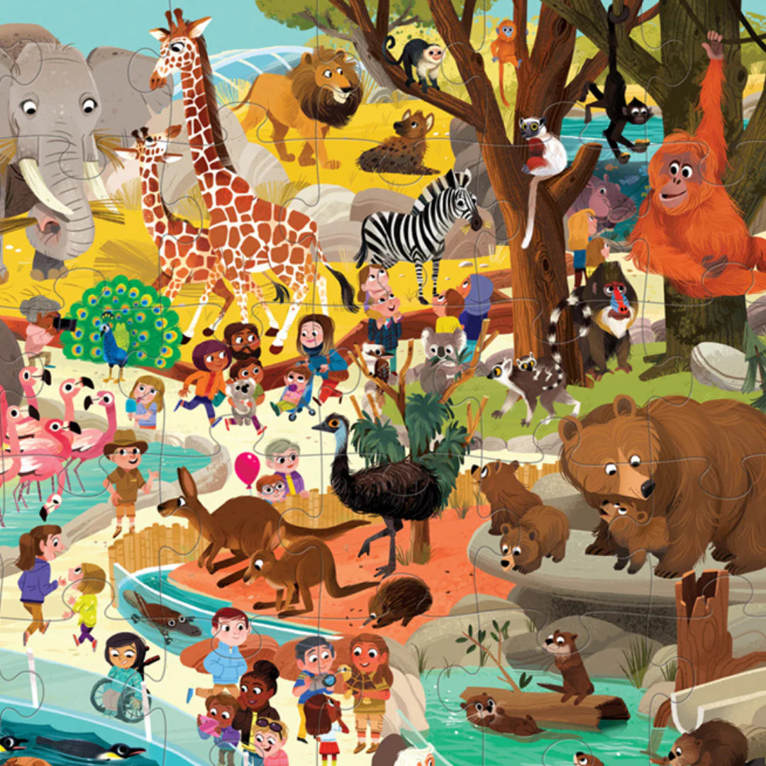 Classic Floor Puzzle 48pc - Day At The Zoo