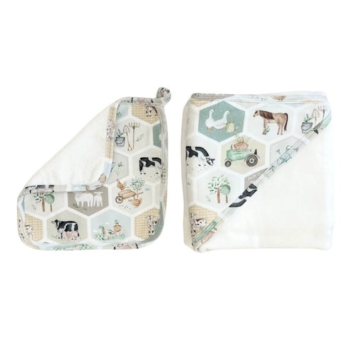 Hooded Towel And Wash Cloth