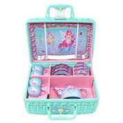 Shimmering Mermaid Tea Set Basket