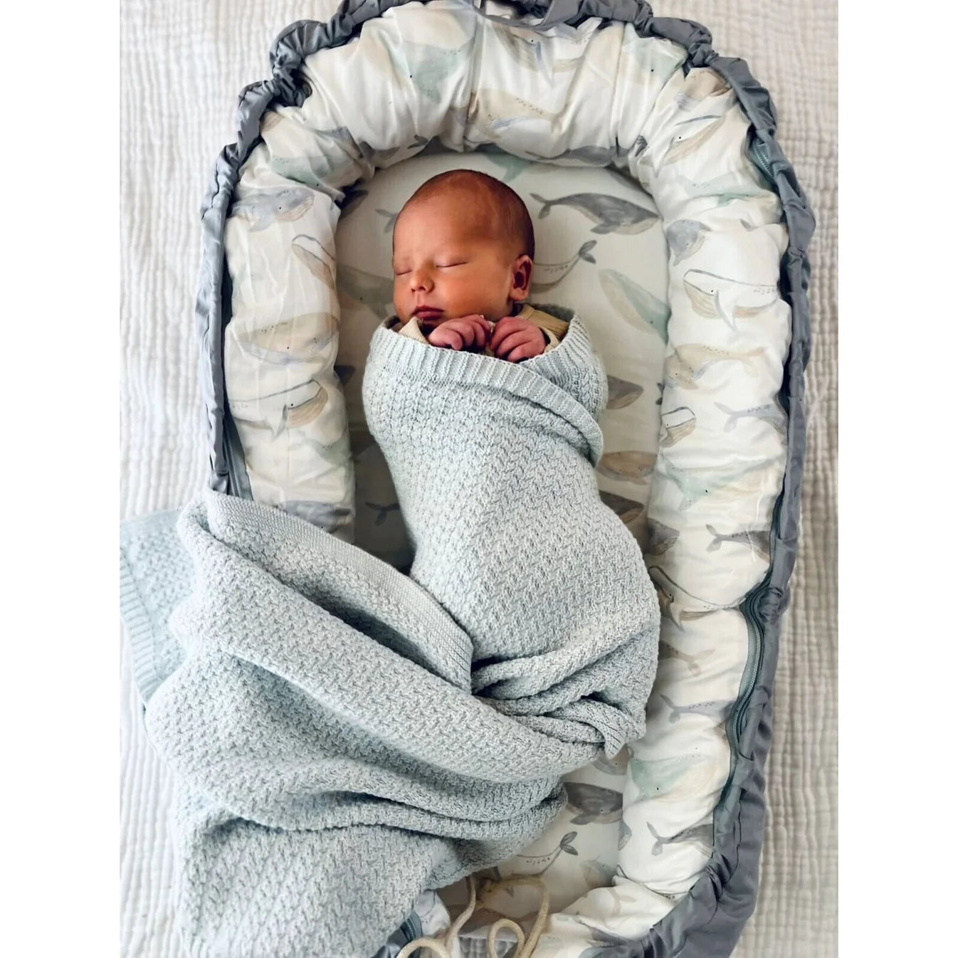 Baby Lounger - Whales