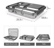 Bento 5 Lunch Box Stainless Steel - Grape