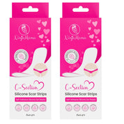 Transparent C-Section Silicone Scar Strips - Pack of 6