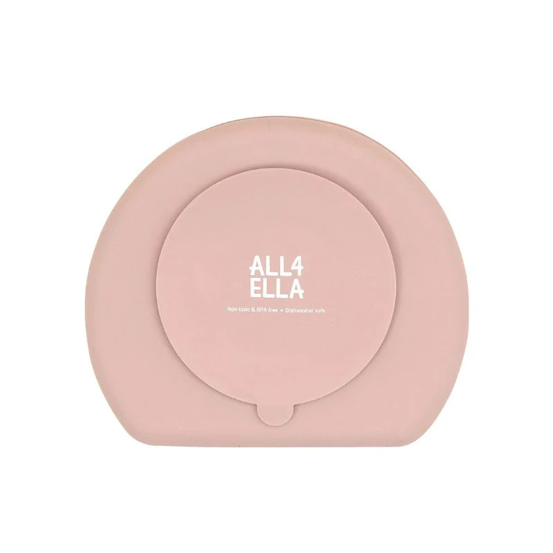 Silicone Plate with Straw and Spoon