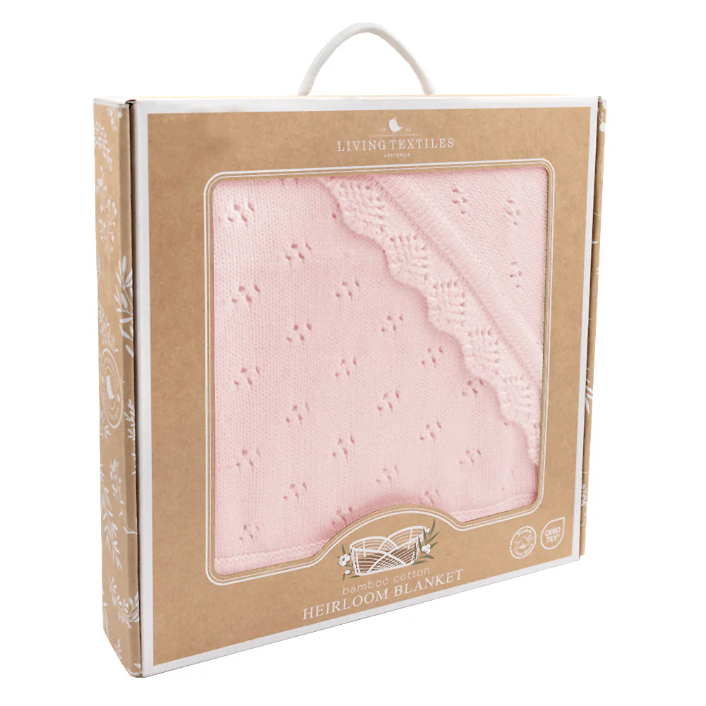 Lattice Baby Blanket - Blush