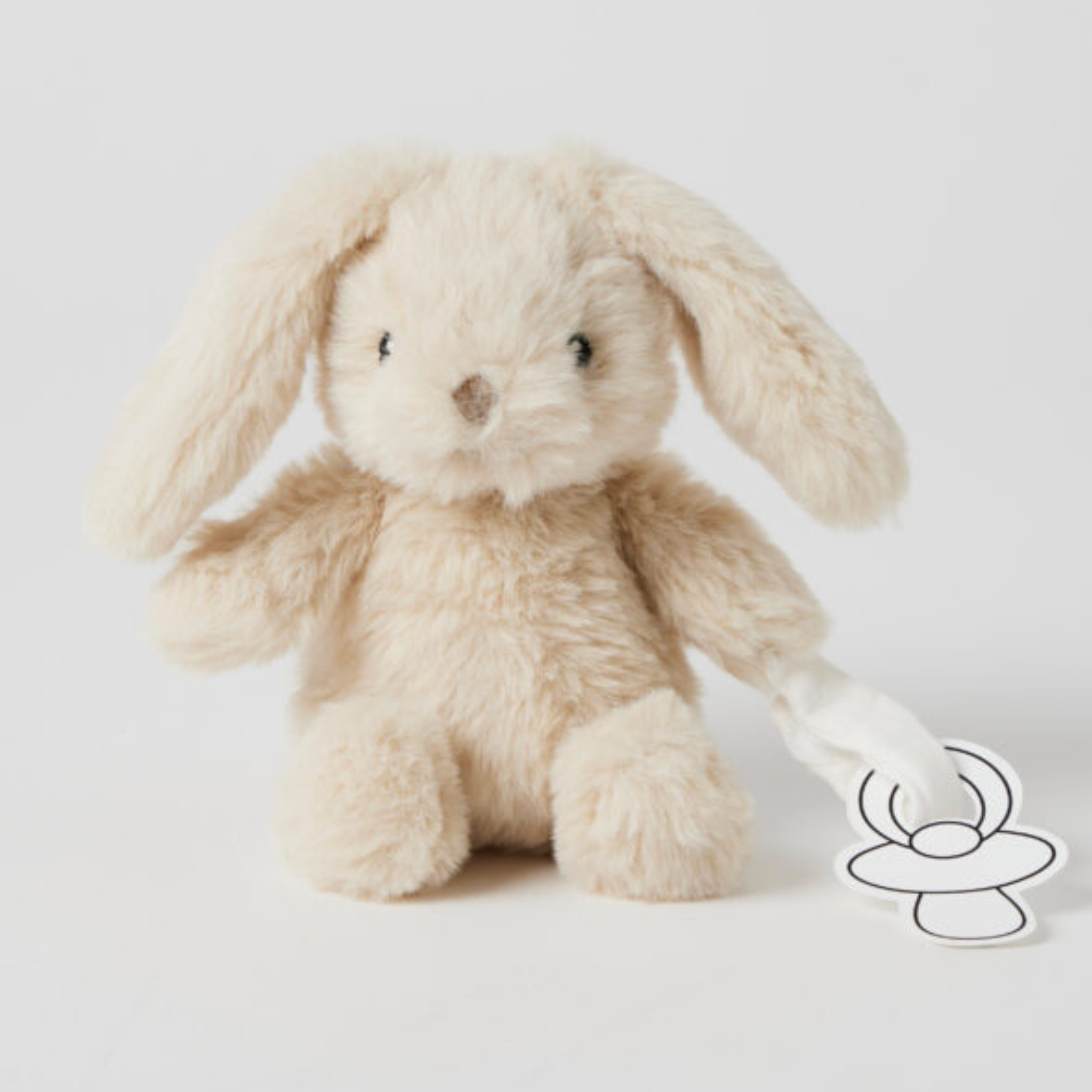 Beige Bunny Dummy Clip