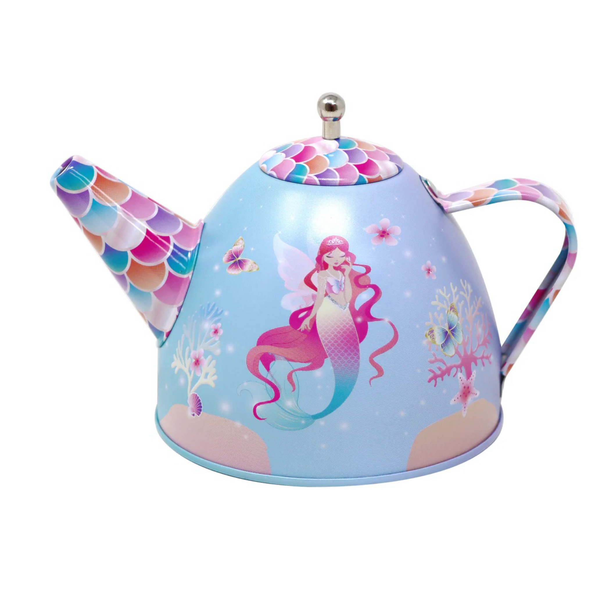 Shimmering Mermaid Tea Set Basket