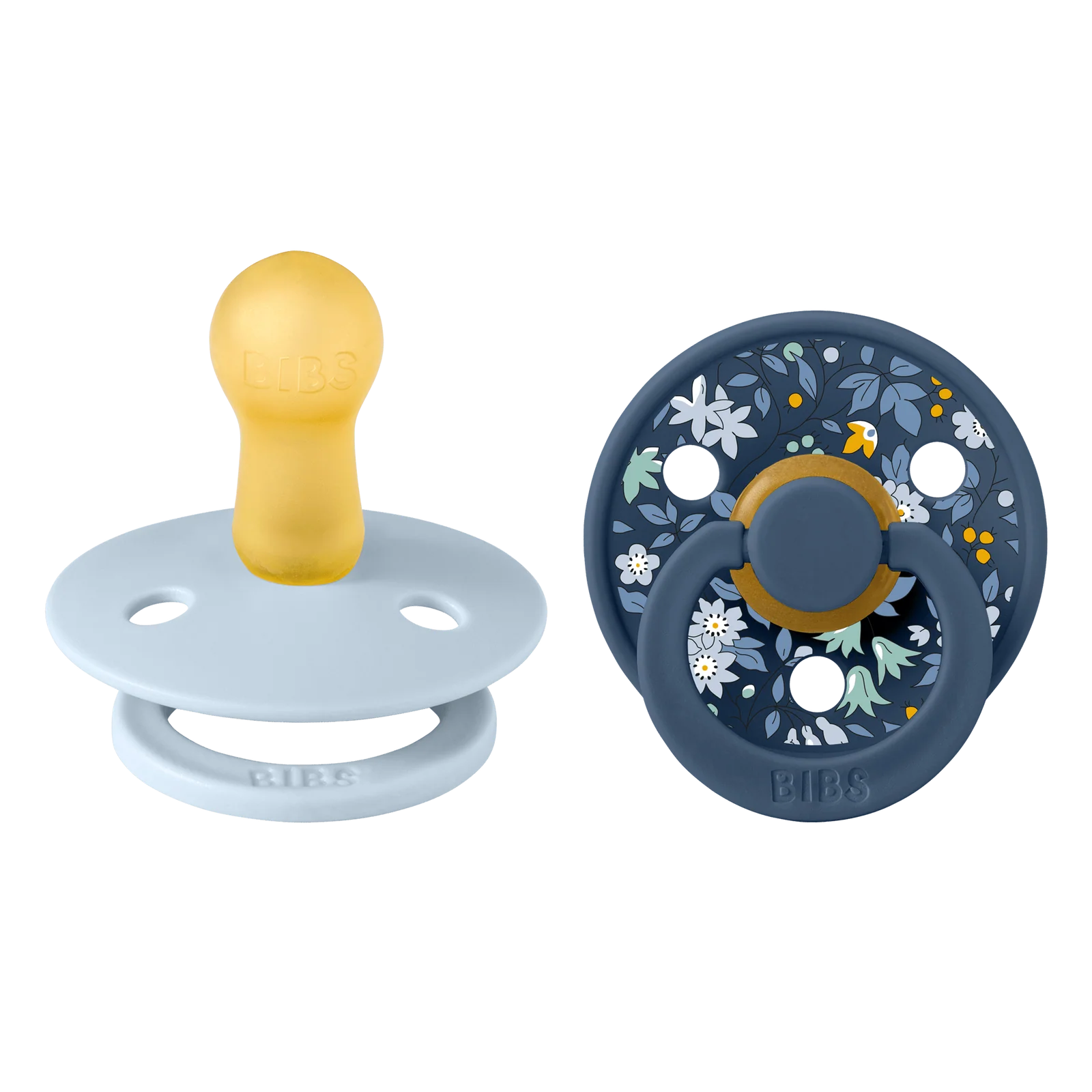 BIBS x Liberty Chamomile Lawn/Baby Blue - Round Size 2