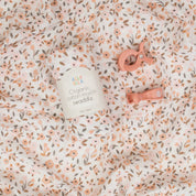 Muslin Swaddle & 2 Pram Peg Box Set - Floral Bouquet