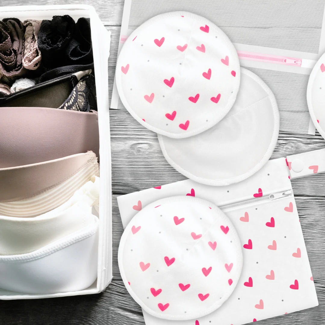 Super Soft Bamboo Washable Breast Pads - Pack of 14 - (7 Pairs)