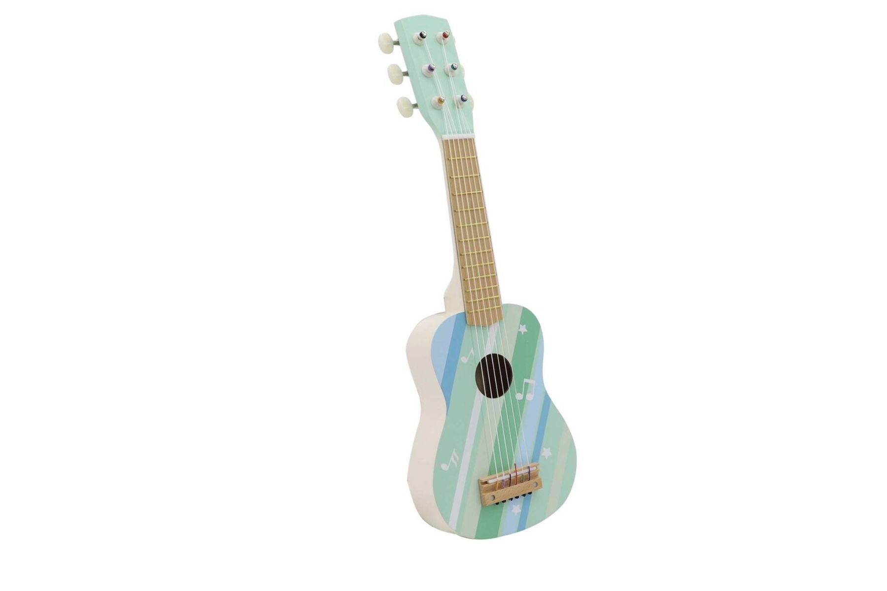 Calm & Breezy Wooden Guitar- Misty Aqua