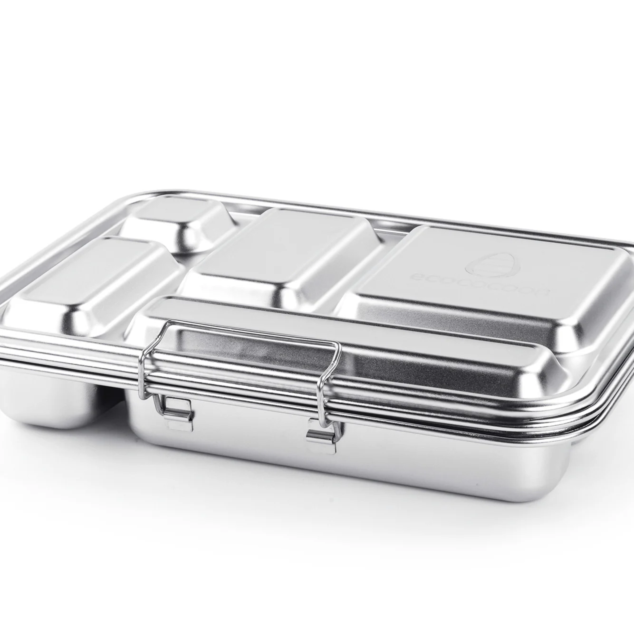 Bento Box 5 - Stainless Steel - Leak Proof - Pink Rose