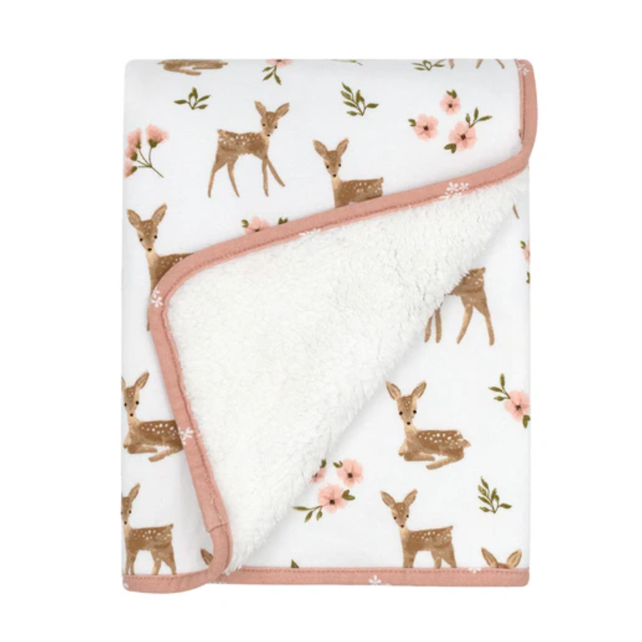 Sherpa Pram Blanket - Sophia’s Garden