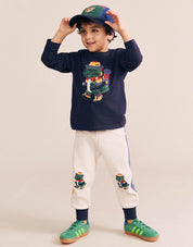 Camping Dino Colour Block Trackpant