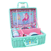 Shimmering Mermaid Tea Set Basket