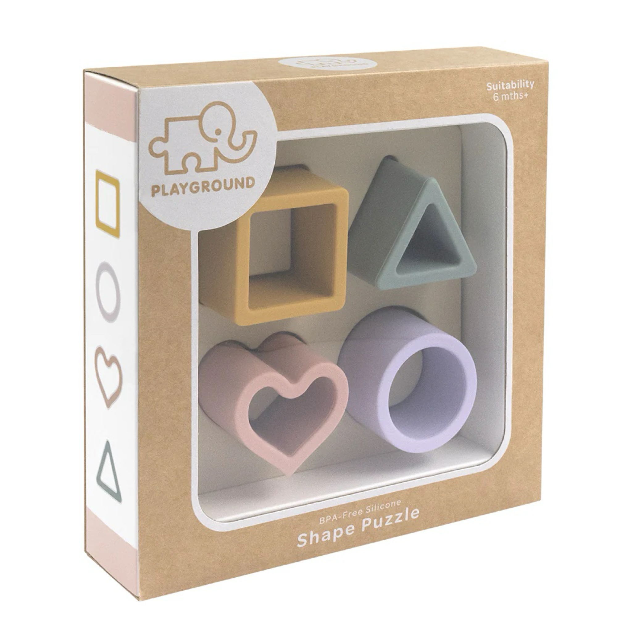 Silicone Shape Puzzle - Rose