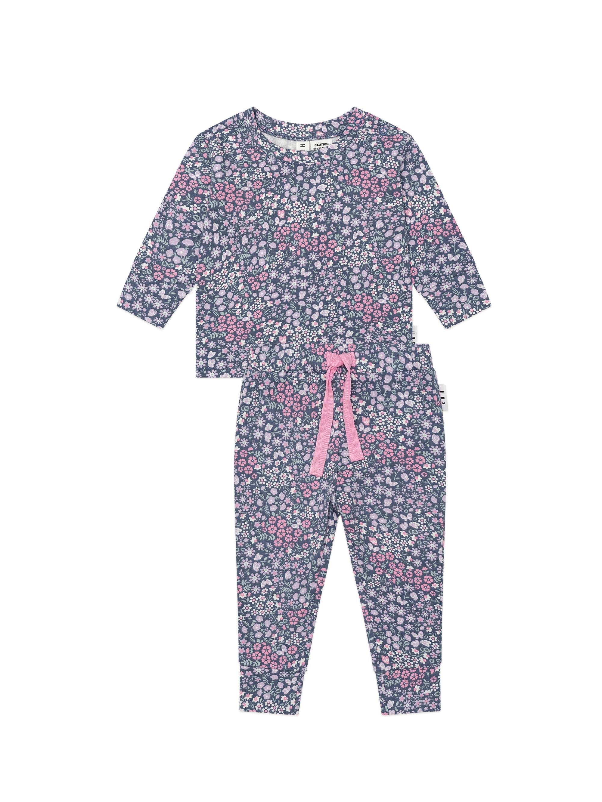 Midnight Flower Garden Sleep Set