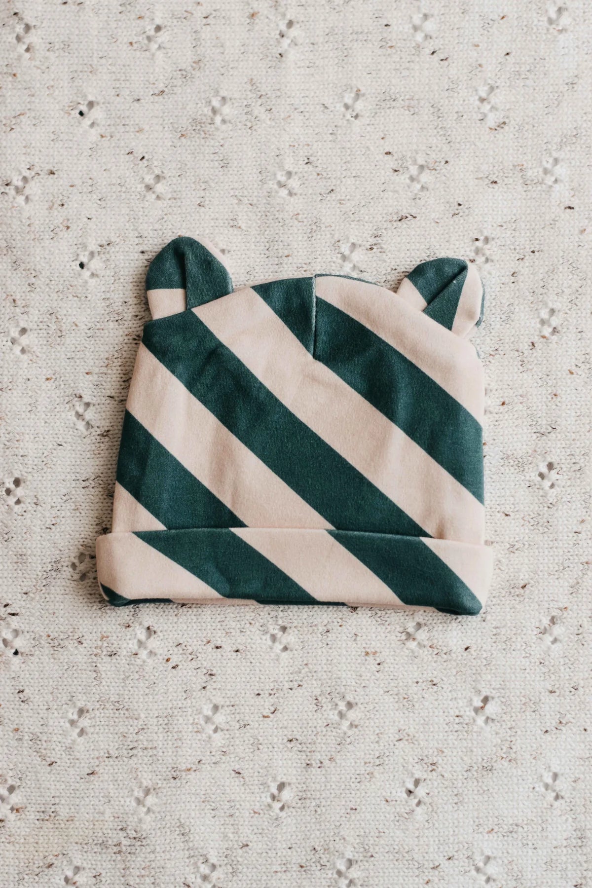 Forest Stripe Newborn Beanie