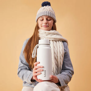 Insulated Flip Top Bottle 1Lt - White Out