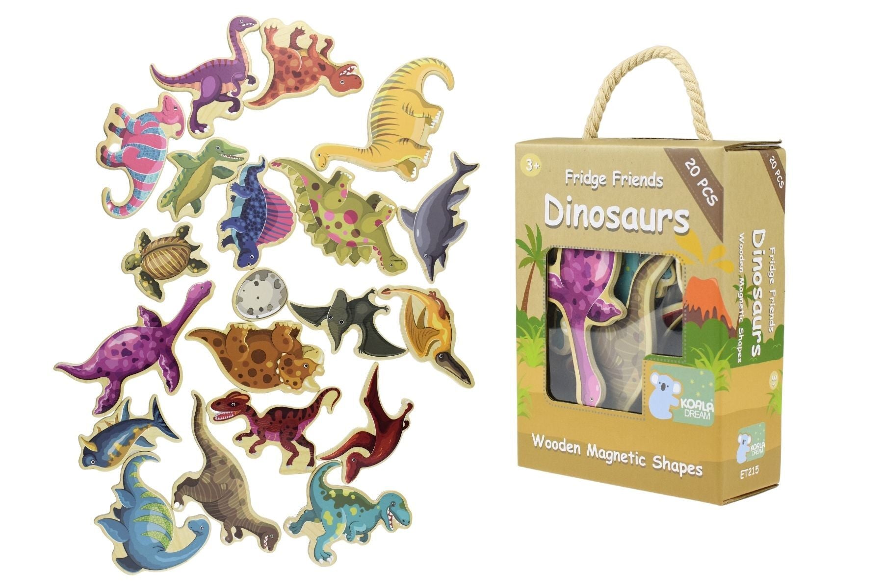 Fridge Friends Magnetic Dinosaurs 20 pcs