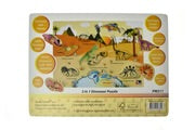 2 in 1 Dinosaur Peg Puzzle