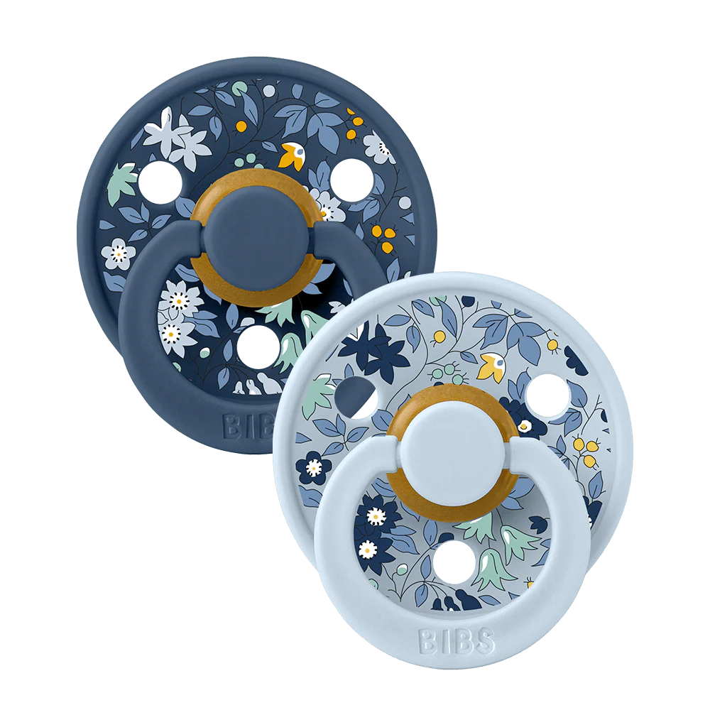 BIBS x Liberty Pacifier Box - Chamomile Lawn/Baby Blue