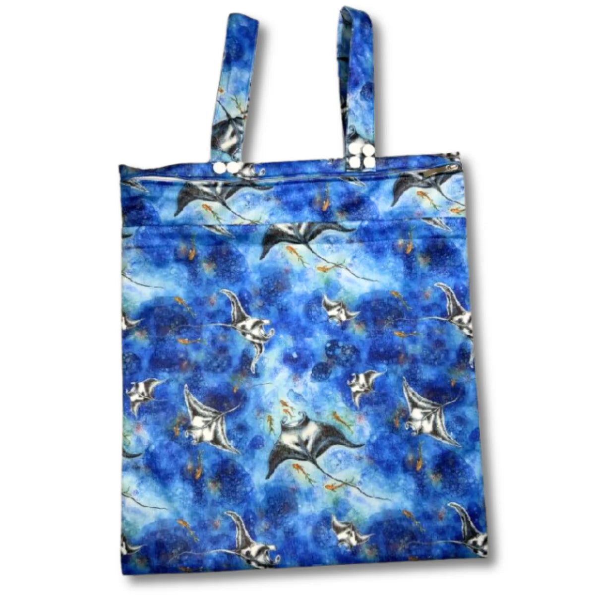 Premium Double Pocket Wet Bag - Manta Ray