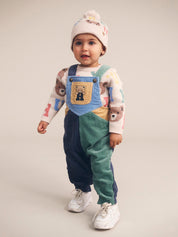 Midnight Colour Block Overalls