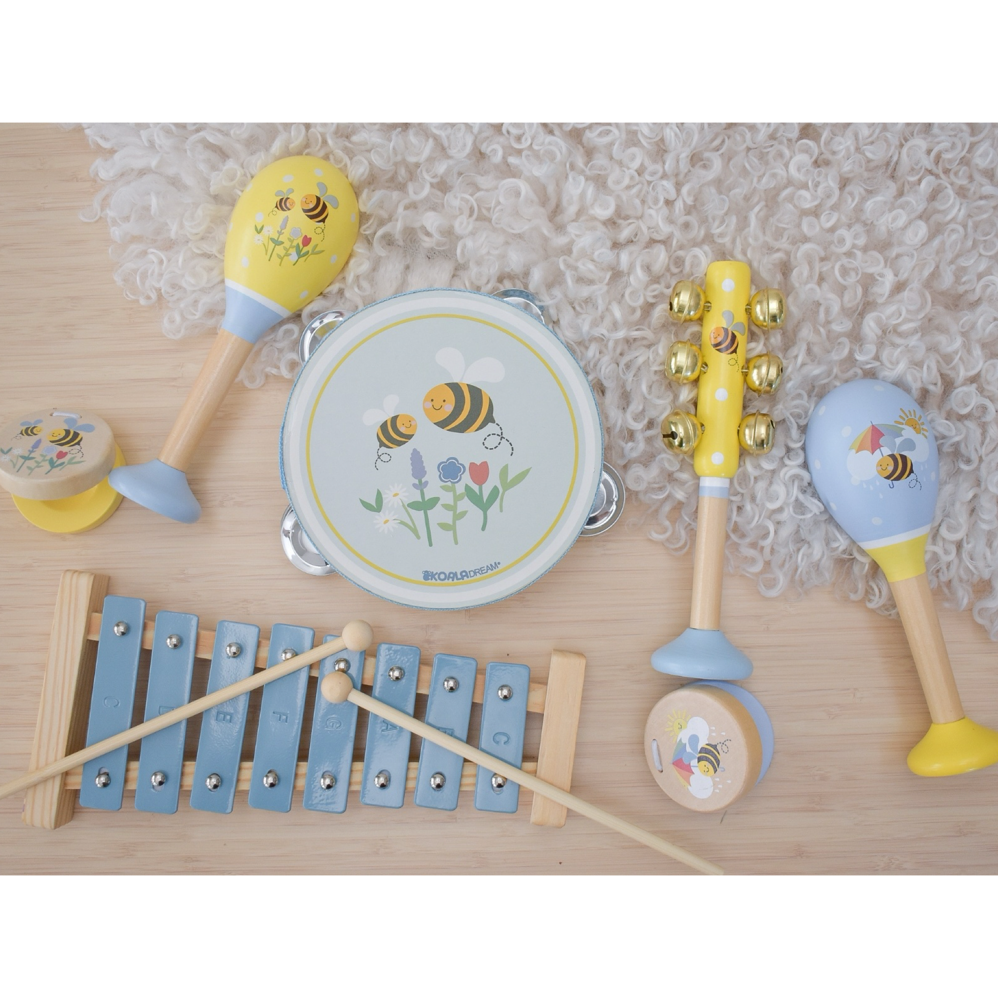 Buzzy Days Bee 7pcs Musical Set