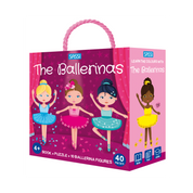 3D Puzzle & Book Set - 40 pc - Learn Colours Ballerina