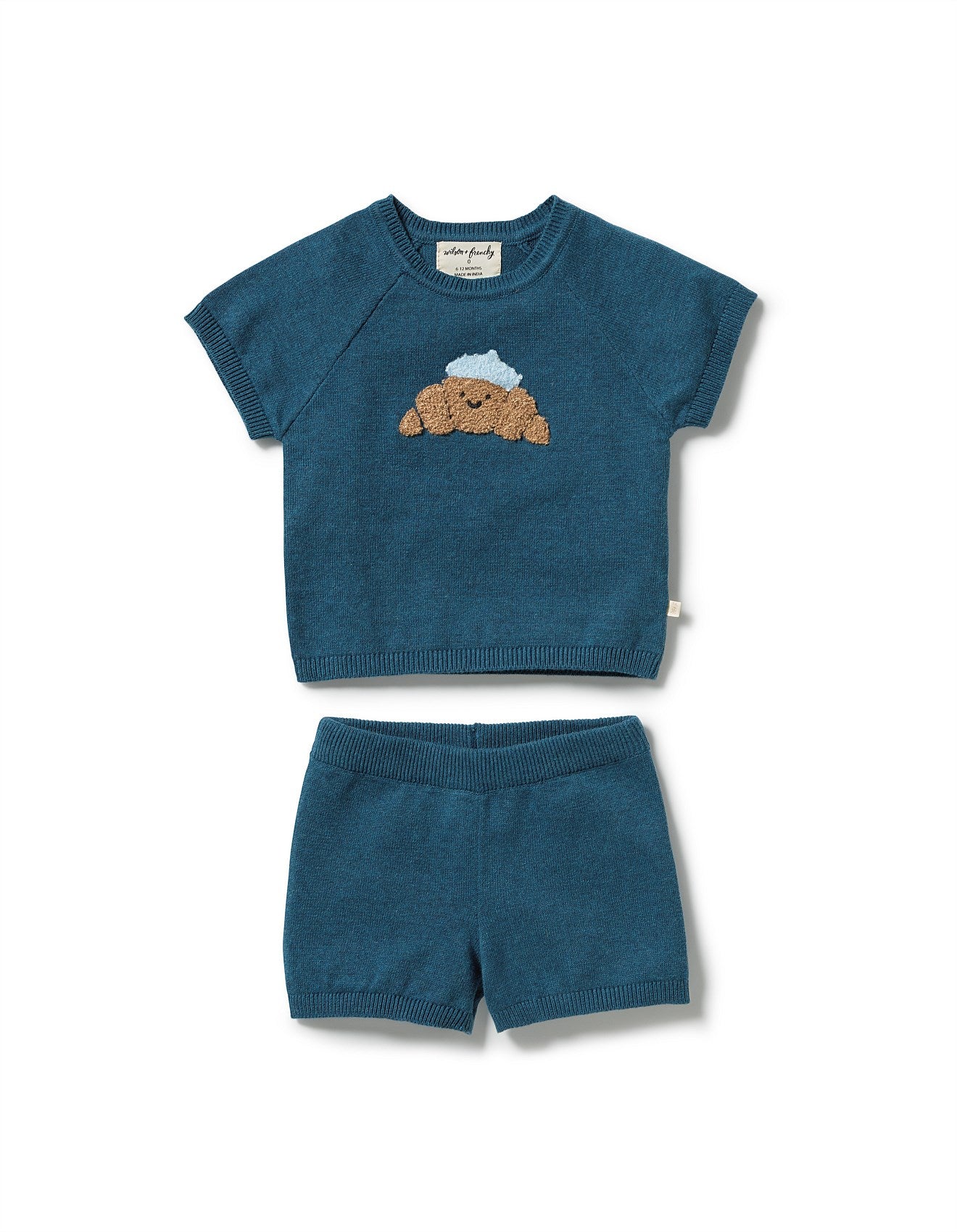 Little Croissant Organic Knitted Set
