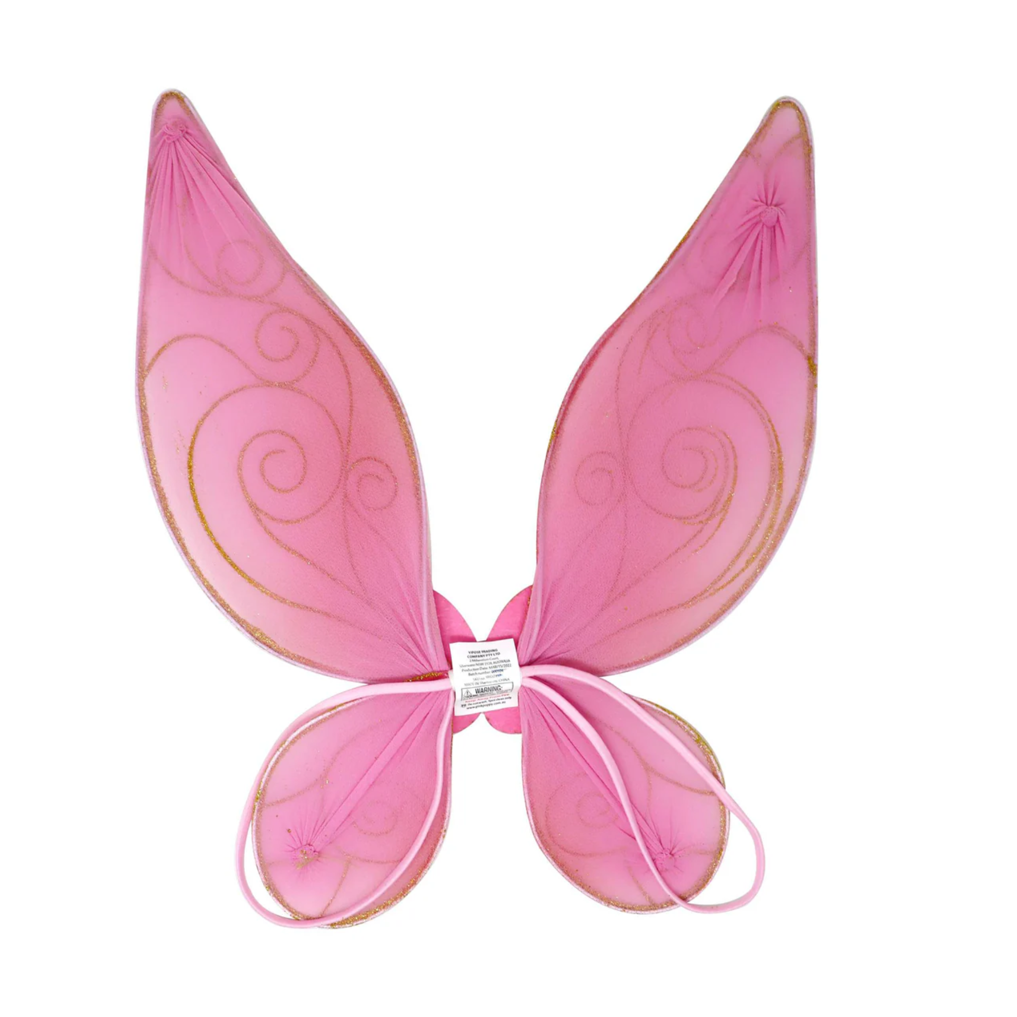 Butterfly Ballet Pink & Gold Sparkle Wings