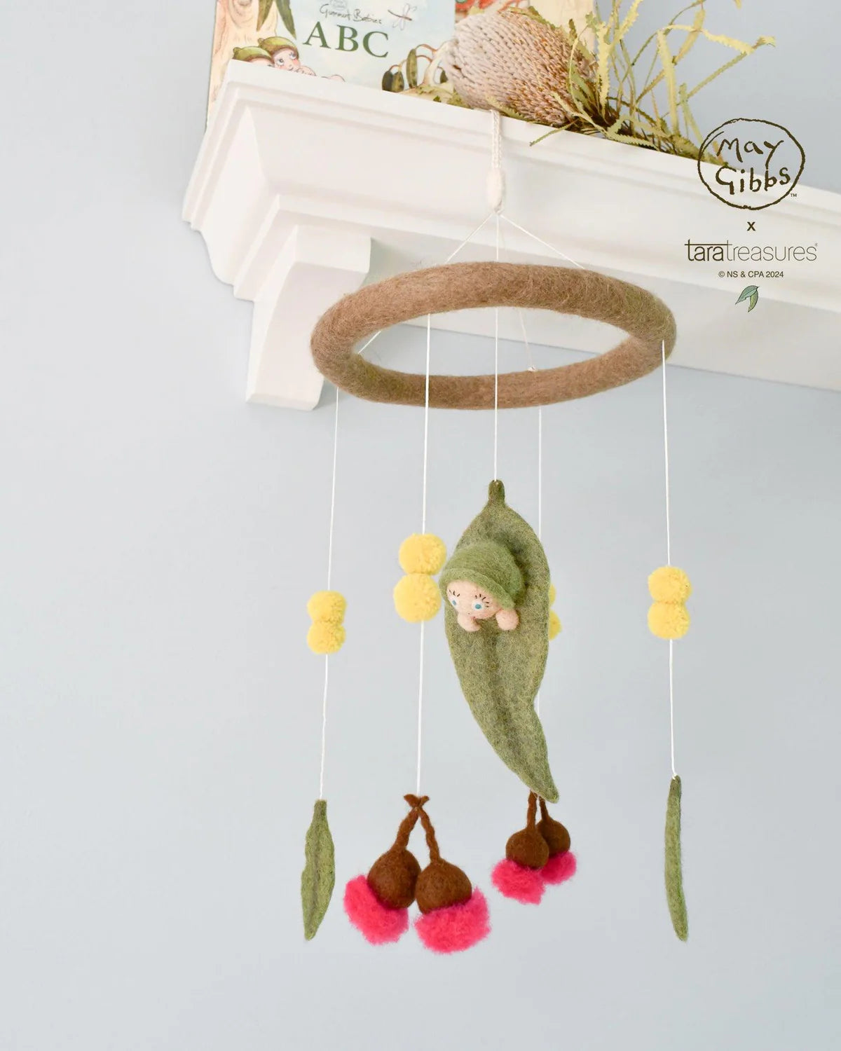 Baby Cot Mobile- May Gibbs Gumnut Baby