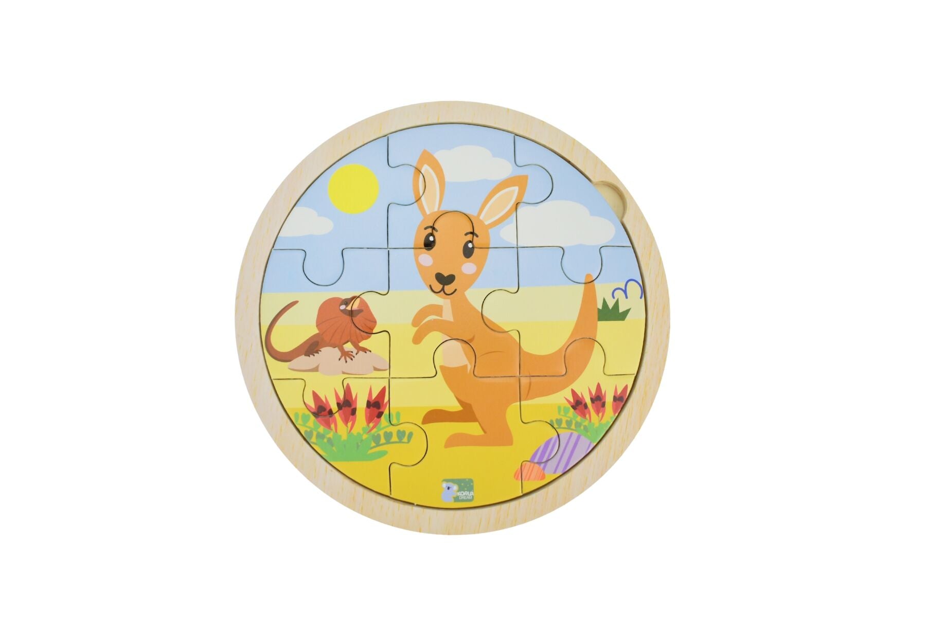 Kangaroo Wooden Jigsaw Puzzle 9pcs