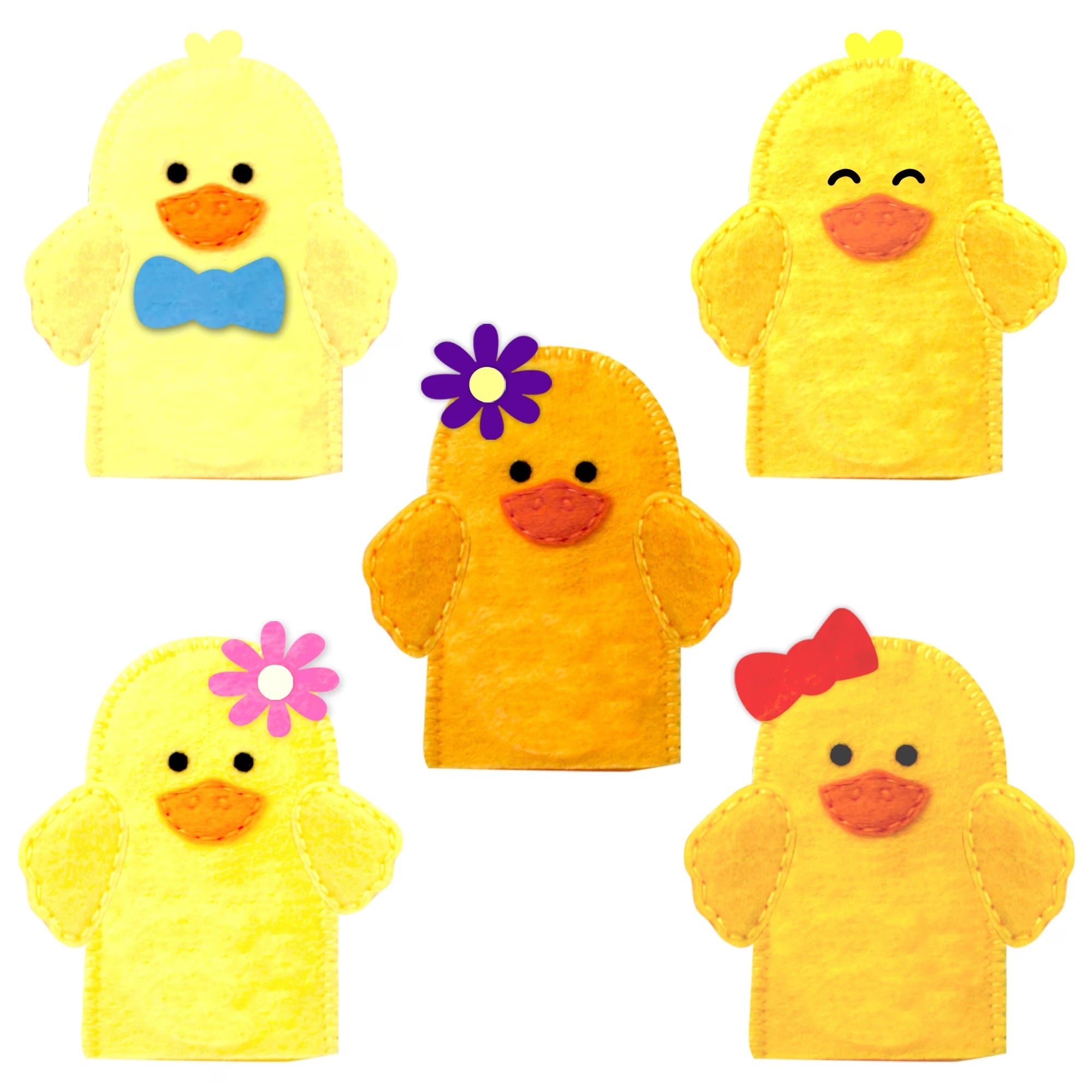 Five Little Ducks Finger Puppet Book