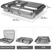 Bento 5 Lunch Box Stainless Steel - Blueberry