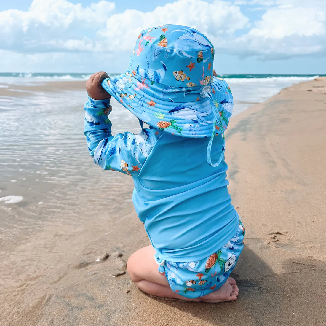 Reversible Swim Hat - Ocean