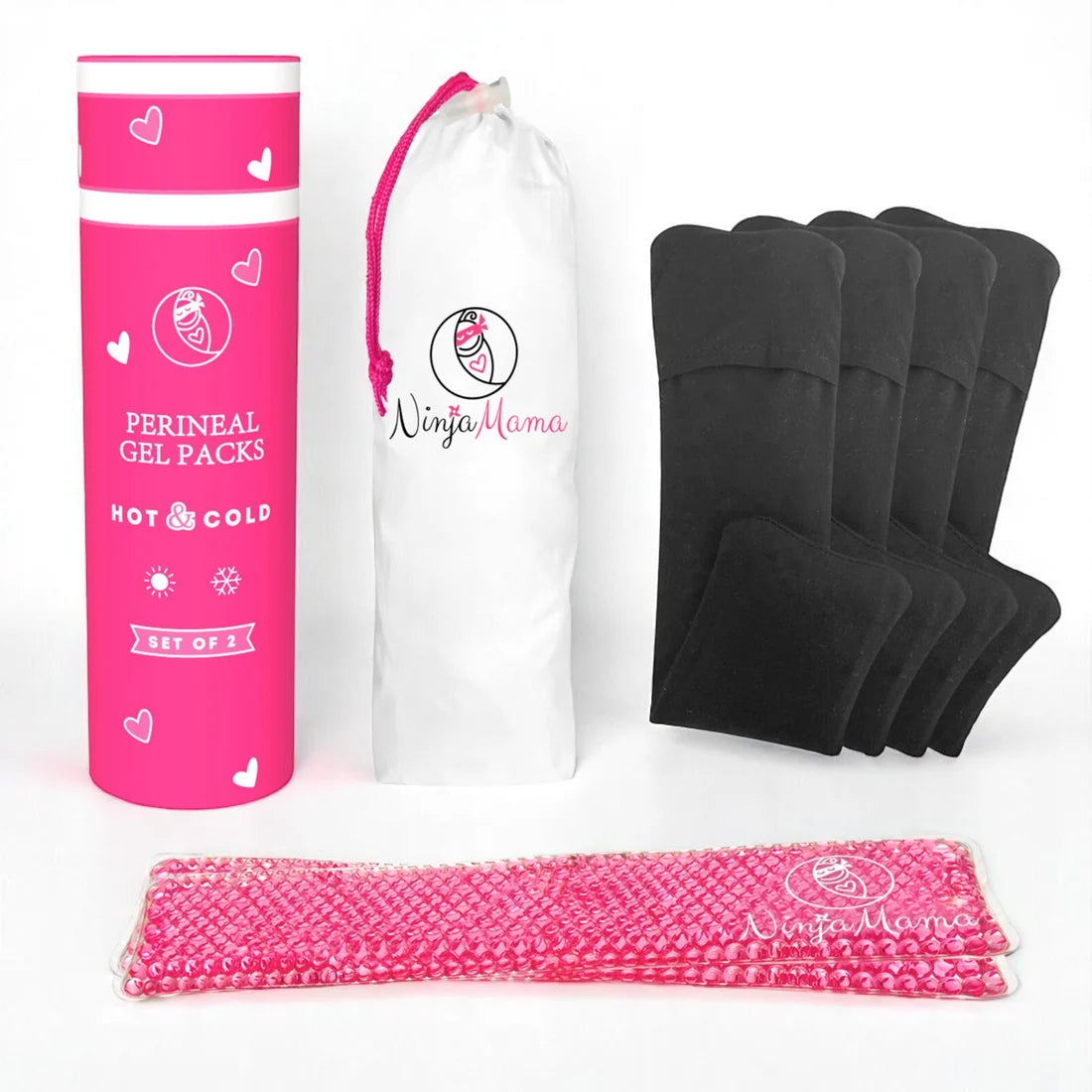 Reusable Perineal Ice and Heat Therapy Packs - Pack of 2