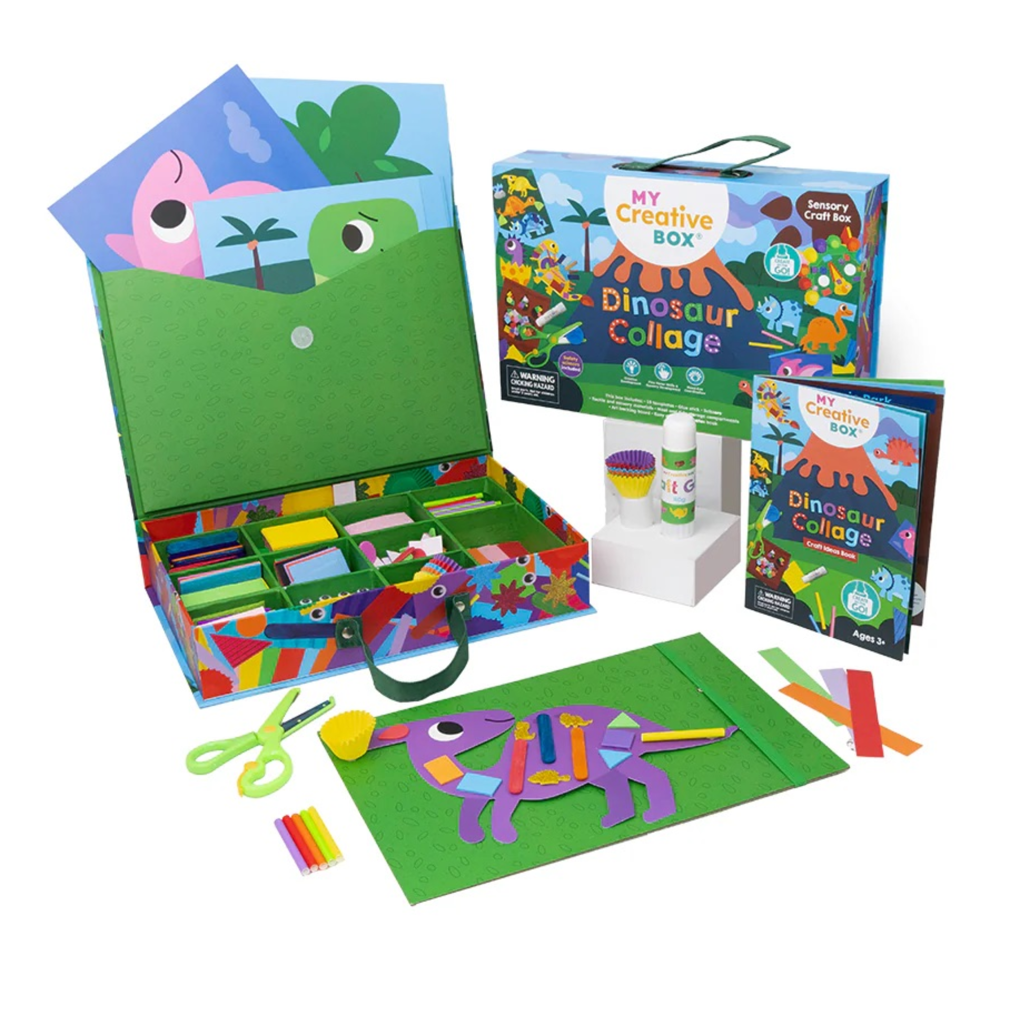 Dinosaur Collage Sensory Craft Box