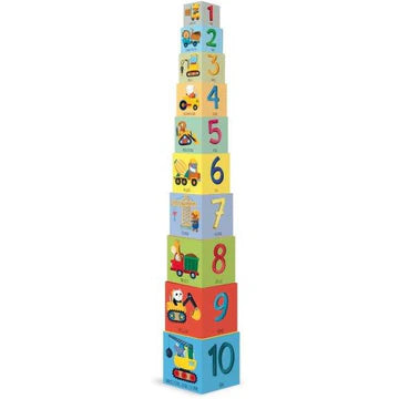 Edu Construction Stacking Blocks & Book Set