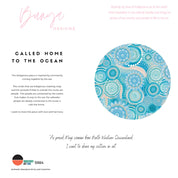 Long Sleeved Rashie - Called Home to the Ocean (Indigenous Blue)