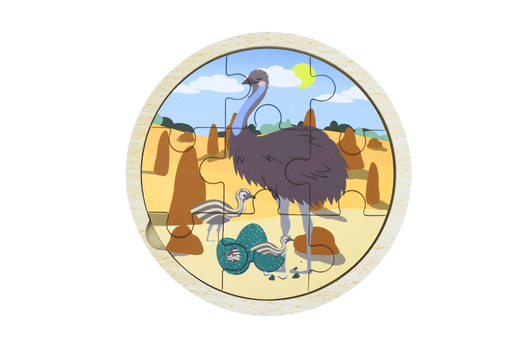 Wooden 9pc Jigsaw Puzzle - Australian Animals