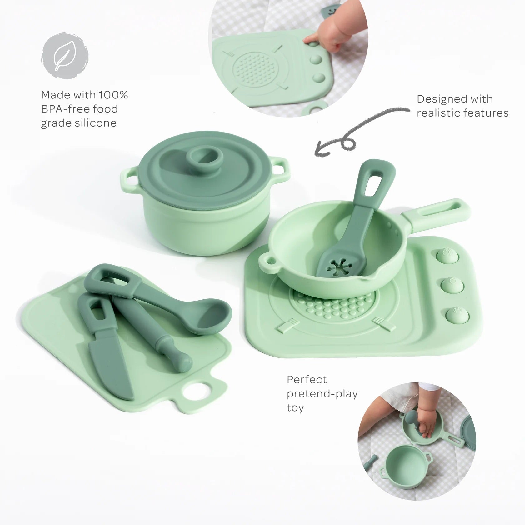 Silicone Kitchen Playset